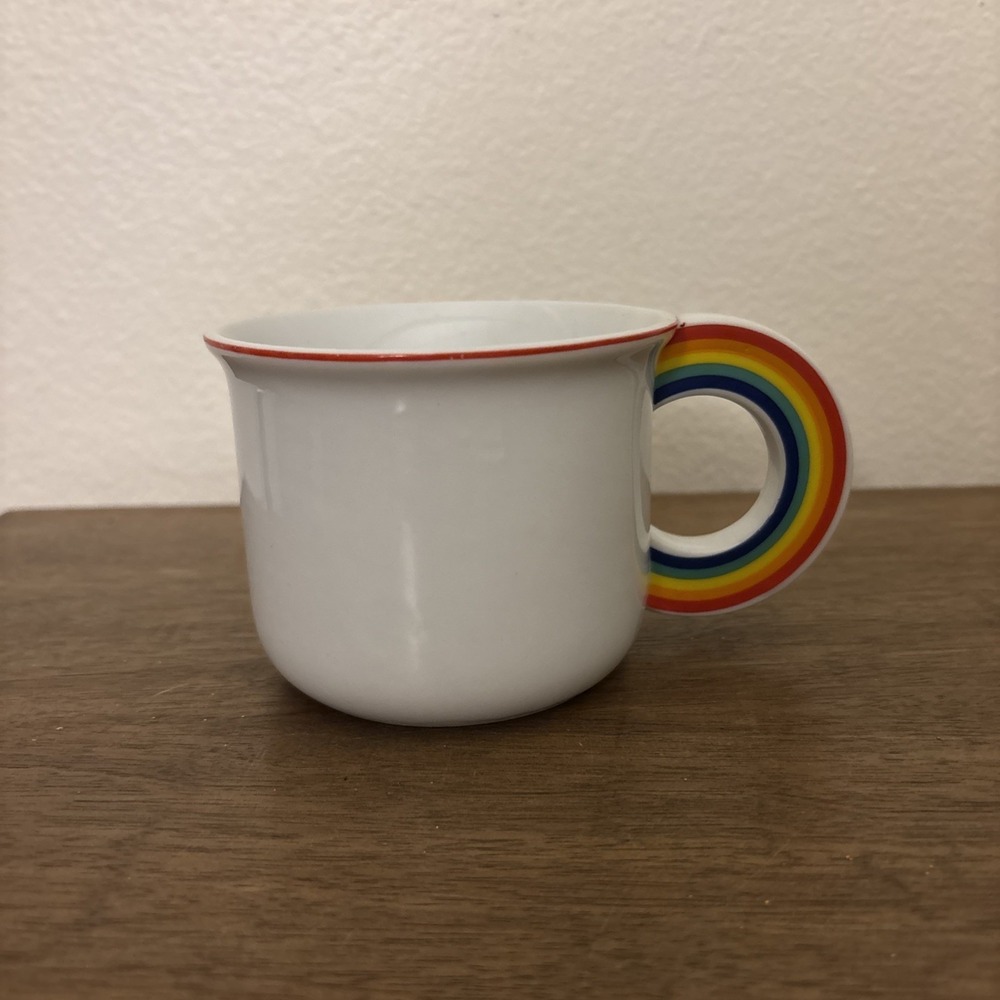 Vandor Mugs Rainbow Handle Vintage Coffee Cup 1978